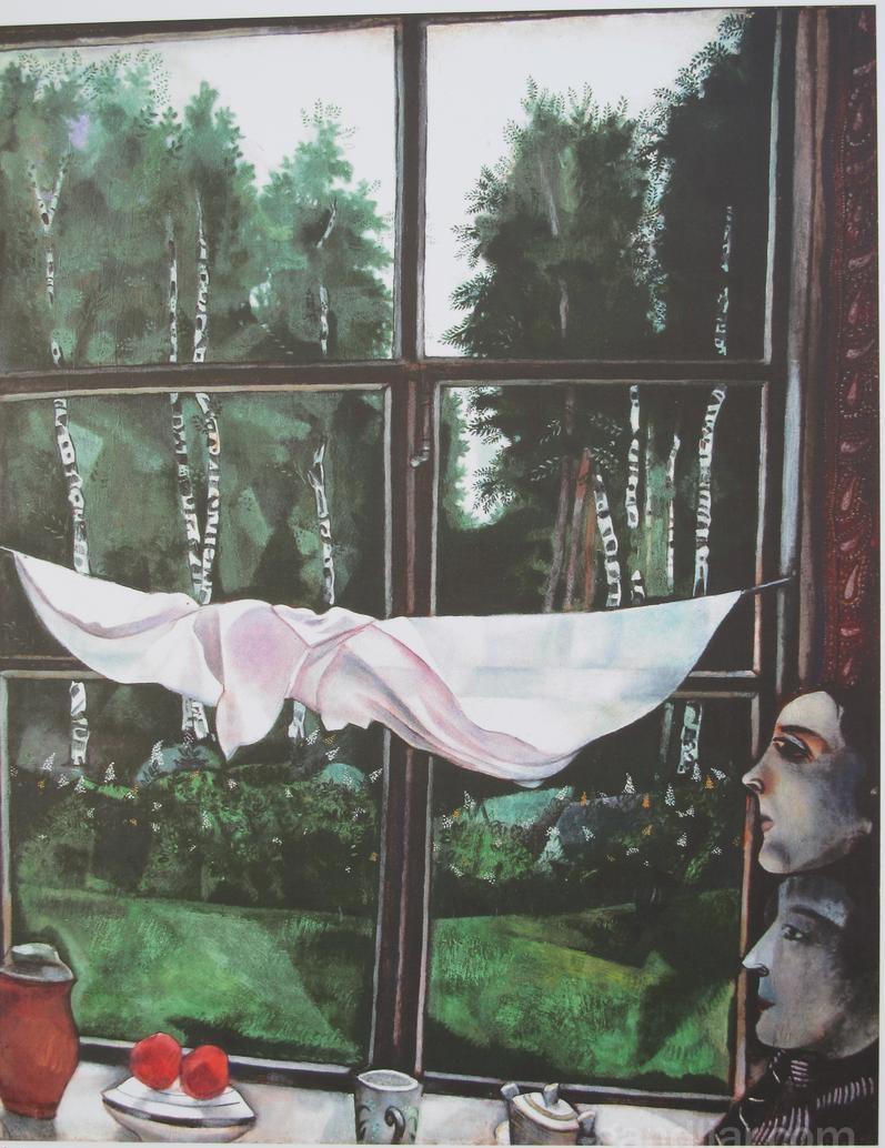 Картина Марка Шагала "На даче"